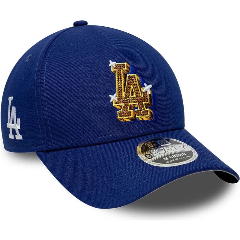 casquette-courbee-bleue-snapback-9forty-m-crown-a-frame-emblem-los-angeles-dodgers-mlb-new-era