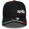 casquette-trucker-noire-e-frame-flawless-aprilia-piaggio-new-era