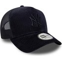casquette-trucker-bleue-marine-avec-logo-bleu-marine-a-frame-tonal-cord-new-york-yankees-mlb-new-era