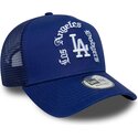 casquette-trucker-bleue-a-frame-wordmark-los-angeles-dodgers-mlb-new-era