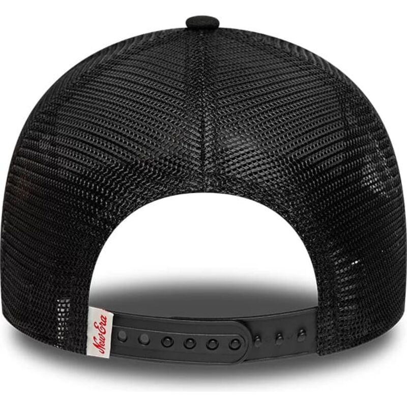 casquette-trucker-noire-e-frame-distressed-patch-new-era