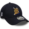 casquette-courbee-bleue-marine-snapback-9forty-m-crown-a-frame-emblem-detroit-tigers-mlb-new-era
