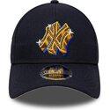 casquette-courbee-bleue-marine-snapback-9forty-m-crown-a-frame-emblem-new-york-yankees-mlb-new-era