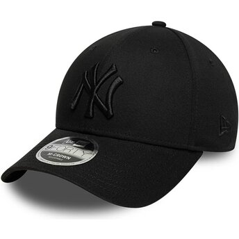 Casquette courbée noire snapback avec logo noir 9FORTY M-Crown New York Yankees MLB New Era