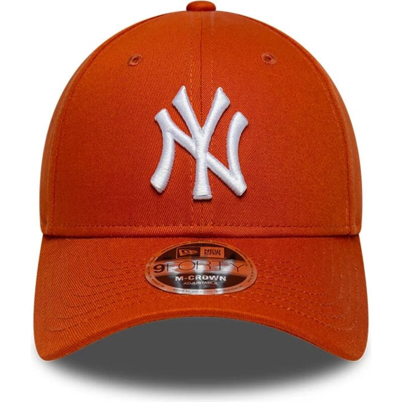 casquette-courbee-orange-snapback-9forty-m-crown-new-york-yankees-mlb-new-era casquette-courbee-orange-snapback-9forty-m-crown-new-york-yankees-mlb-new-era