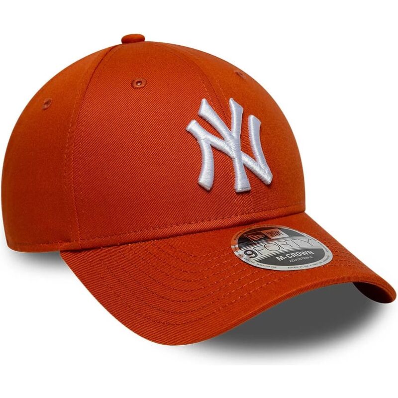 casquette-courbee-orange-snapback-9forty-m-crown-new-york-yankees-mlb-new-era casquette-courbee-orange-snapback-9forty-m-crown-new-york-yankees-mlb-new-era