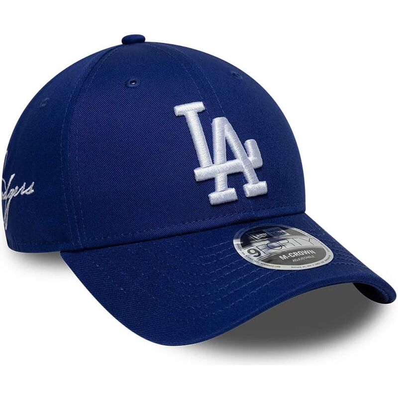 casquette-courbee-bleue-snapback-9forty-m-crown-side-script-los-angeles-dodgers-mlb-new-era casquette-courbee-bleue-snapback-9forty-m-crown-side-script-los-angeles-dodgers-mlb-new-era