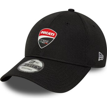 Casquette courbée noire ajustable 9FORTY Dashmark Mesh Ducati Motor MotoGP New Era