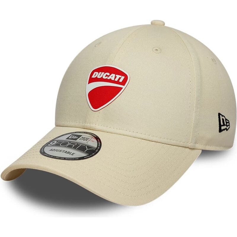 casquette-courbee-beige-ajustable-9forty-core-ducati-motor-motogp-new-era