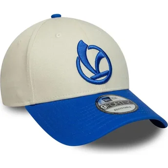 Casquette courbée beige et bleue ajustable 9FORTY Contrast Visor Vespa Piaggio New Era