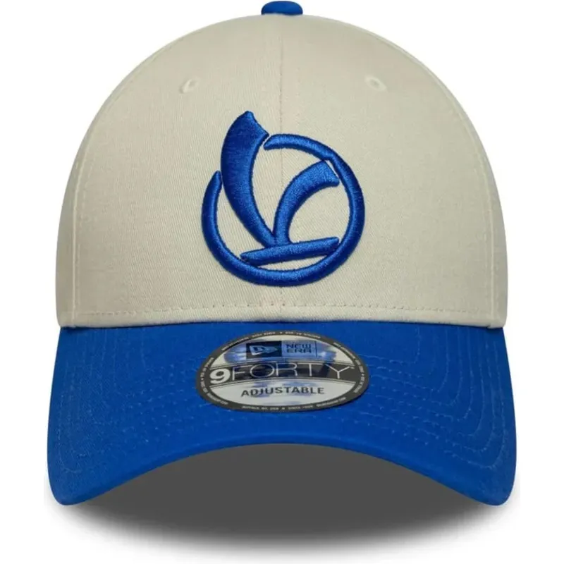 casquette-courbee-beige-et-bleue-ajustable-9forty-contrast-visor-vespa-piaggio-new-era casquette-courbee-beige-et-bleue-ajustable-9forty-contrast-visor-vespa-piaggio-new-era