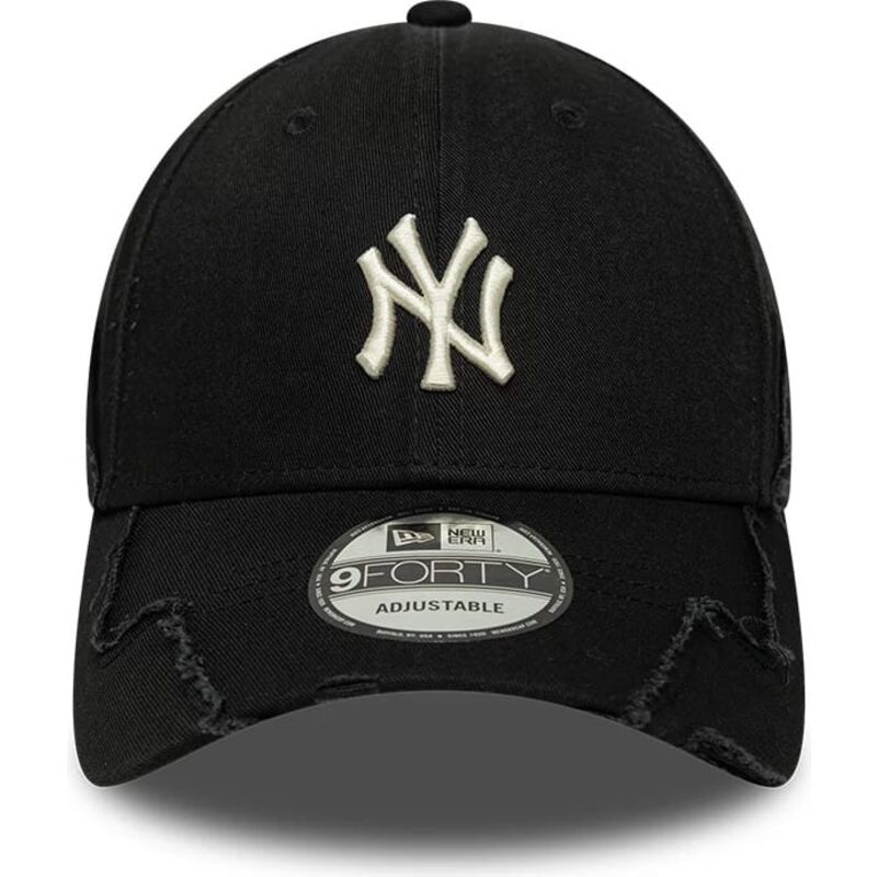 casquette-courbee-noire-ajustable-9forty-stitched-new-york-yankees-mlb-new-era