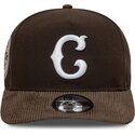 casquette-courbee-marron-snapback-19twenty-cooperstown-cord-chicago-cubs-mlb-new-era