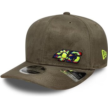 Casquette courbée verte snapback 9SEVENTY Stretch Snap Flawless Valentino Rossi VR46 MotoGP New Era