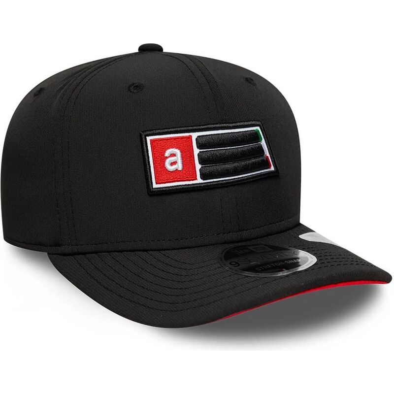 casquette-courbee-noire-snapback-9seventy-stretch-snap-patch-aprilia-piaggio-new-era casquette-courbee-noire-snapback-9seventy-stretch-snap-patch-aprilia-piaggio-new-era