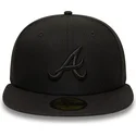 casquette-plate-noire-ajustee-avec-logo-noir-59fifty-atlanta-braves-mlb-new-era
