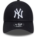 casquette-courbee-bleue-marine-snapback-9forty-m-crown-side-script-new-york-yankees-mlb-new-era