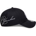 casquette-courbee-bleue-marine-snapback-9forty-m-crown-side-script-new-york-yankees-mlb-new-era