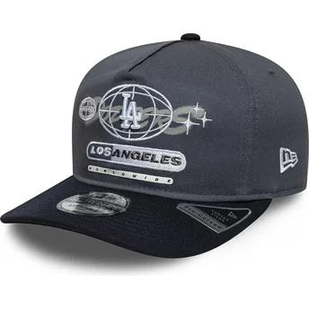 Casquette courbée grise et bleue marine snapback 19TWENTY Graphic Los Angeles Dodgers MLB New Era