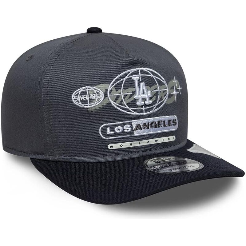 casquette-courbee-grise-et-bleue-marine-snapback-19twenty-graphic-los-angeles-dodgers-mlb-new-era