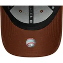 casquette-courbee-marron-ajustable-pour-femme-9forty-league-essential-midi-los-angeles-dodgers-mlb-new-era