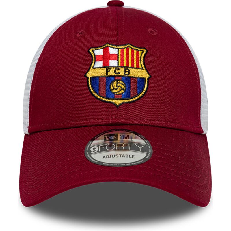 casquette-trucker-rouge-et-blanche-ajustable-9forty-league-fc-barcelona-laliga-new-era