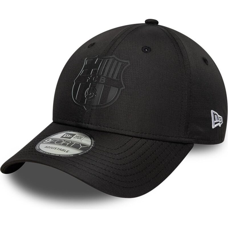 casquette-courbee-noire-ajustable-avec-logo-noir-9forty-ripstop-fc-barcelona-laliga-new-era casquette-courbee-noire-ajustable-avec-logo-noir-9forty-ripstop-fc-barcelona-laliga-new-era
