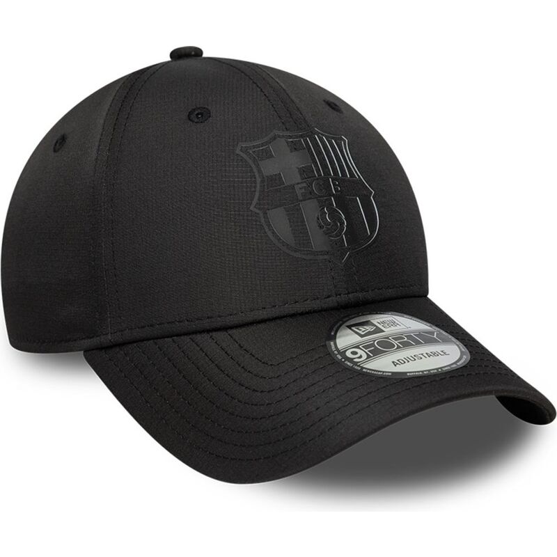 casquette-courbee-noire-ajustable-avec-logo-noir-9forty-ripstop-fc-barcelona-laliga-new-era casquette-courbee-noire-ajustable-avec-logo-noir-9forty-ripstop-fc-barcelona-laliga-new-era