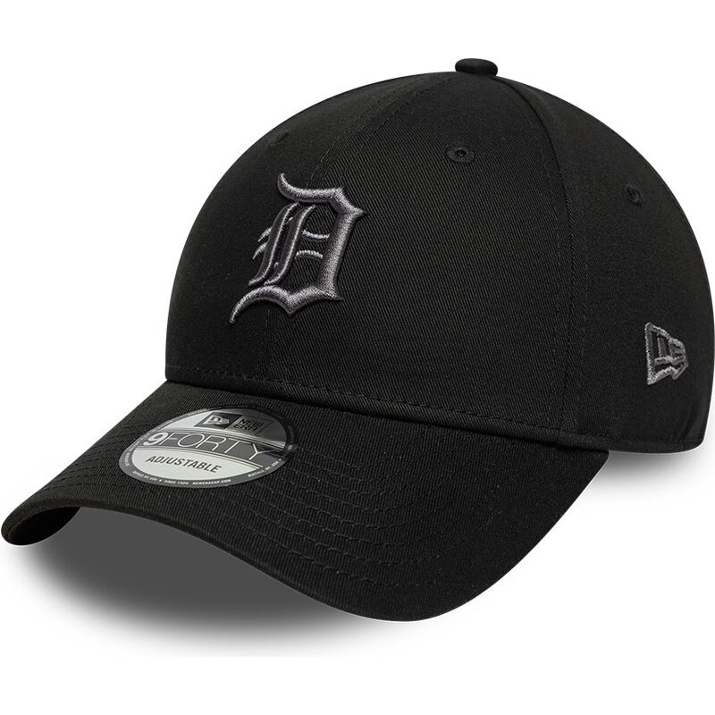 casquette-courbee-noire-ajustable-avec-logo-grise-9forty-league-essential-detroit-tigers-mlb-new-era casquette-courbee-noire-ajustable-avec-logo-grise-9forty-league-essential-detroit-tigers-mlb-new-era