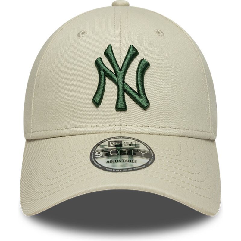 casquette-courbee-beige-ajustable-avec-logo-vert-fonce-9forty-league-essential-new-york-yankees-mlb-new-era casquette-courbee-beige-ajustable-avec-logo-vert-fonce-9forty-league-essential-new-york-yankees-mlb-new-era