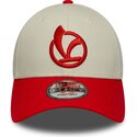 casquette-courbee-rouge-et-beige-ajustable-9forty-contrast-visor-vespa-piaggio-new-era