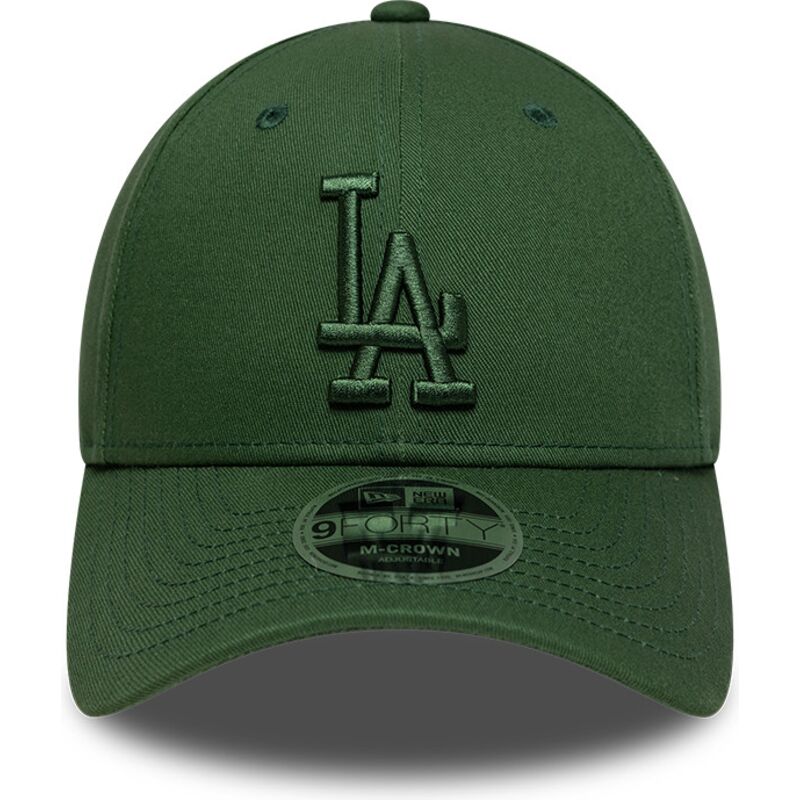 casquette-courbee-verte-snapback-avec-logo-vert-9forty-m-crown-los-angeles-dodgers-mlb-new-era