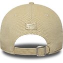 casquette-courbee-beige-ajustable-avec-logo-beige-9forty-m-crown-cord-new-york-yankees-mlb-new-era
