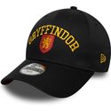 casquette-courbee-noire-snapback-pour-enfant-9forty-wordmark-gryffindor-harry-potter-new-era