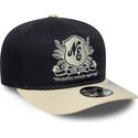 casquette-courbee-bleue-marine-et-beige-ajustable-19twenty-washed-graphic-new-era