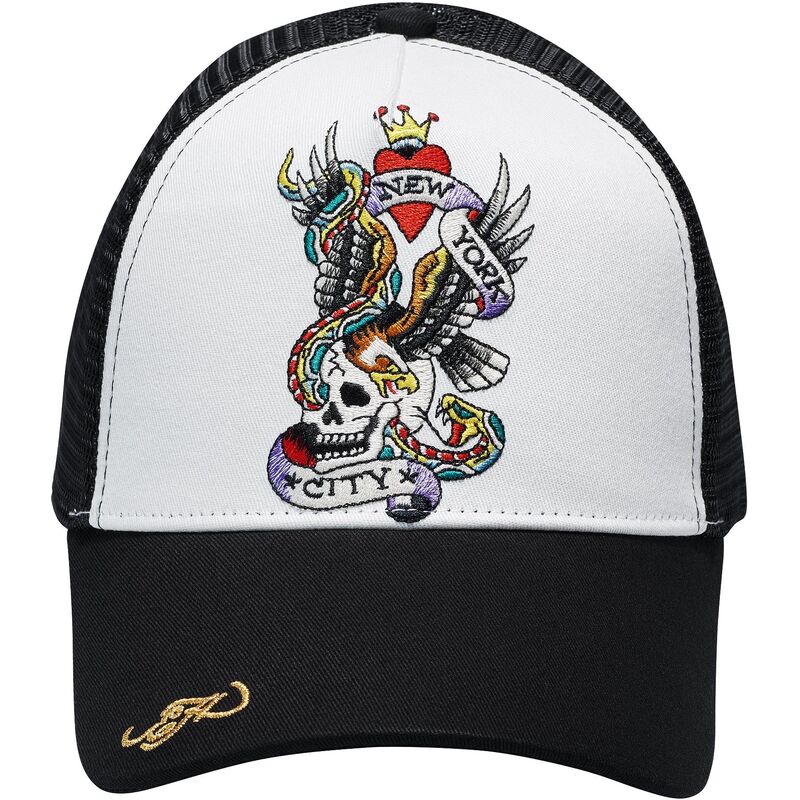casquette-trucker-noire-et-blanche-nyc-ed-hardy casquette-trucker-noire-et-blanche-nyc-ed-hardy