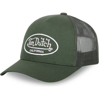 Casquette trucker verte ajustable LOF B23 Von Dutch