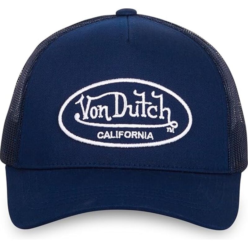 casquette-trucker-bleue-marine-ajustable-lof-b20-von-dutch casquette-trucker-bleue-marine-ajustable-lof-b20-von-dutch