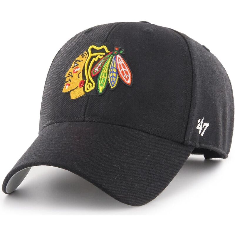 casquette-courbee-noire-ajustable-mvp-chicago-blackhawks-nhl-47-brand casquette-courbee-noire-ajustable-mvp-chicago-blackhawks-nhl-47-brand