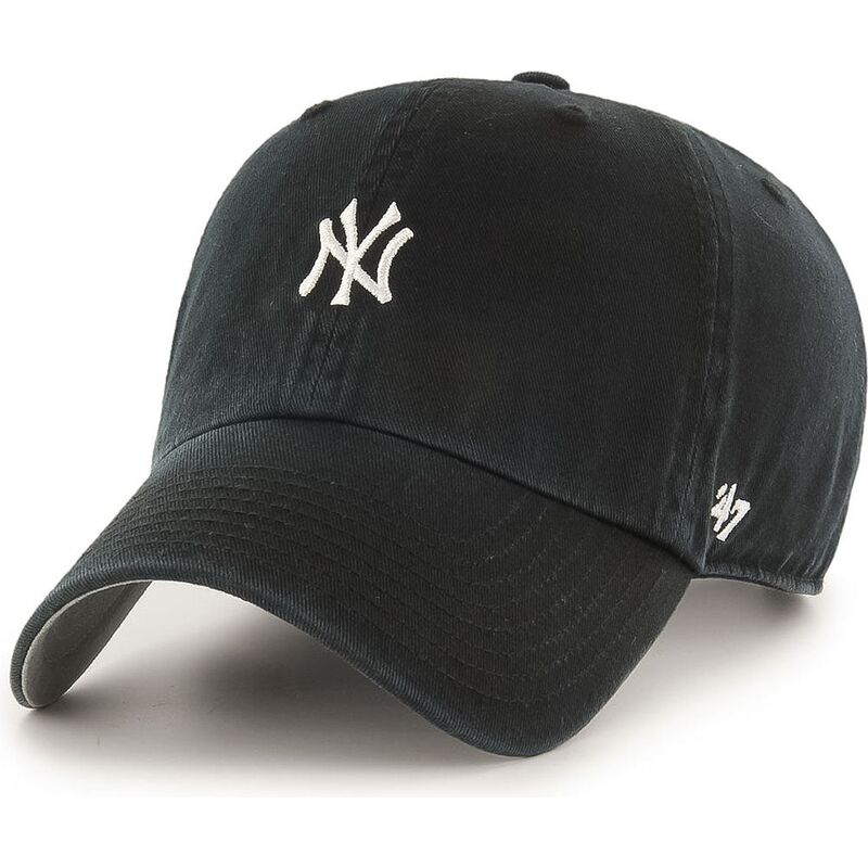 casquette-courbee-noire-ajustable-clean-up-base-runner-mini-logo-new-york-yankees-mlb-47-brand casquette-courbee-noire-ajustable-clean-up-base-runner-mini-logo-new-york-yankees-mlb-47-brand