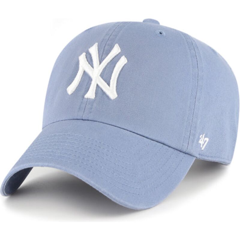 casquette-courbee-bleue-ajustable-clean-up-vapor-new-york-yankees-mlb-47-brand casquette-courbee-bleue-ajustable-clean-up-vapor-new-york-yankees-mlb-47-brand