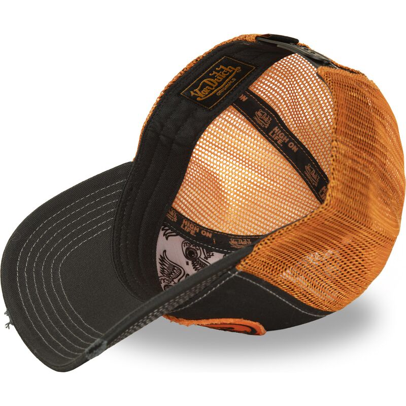 casquette-trucker-noire-et-orange-urb05-von-dutch