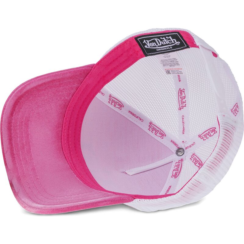 casquette-trucker-rose-et-blanche-royalp-von-dutch casquette-trucker-rose-et-blanche-royalp-von-dutch