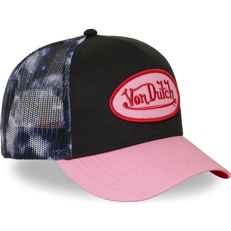 casquette-trucker-noire-et-rose-space-von-dutch