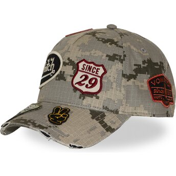Casquette courbée camouflage snapback KAMO03 Von Dutch
