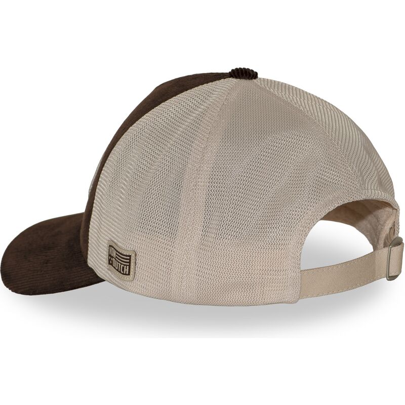 casquette-trucker-marron-et-beige-ajustable-lof-b49-von-dutch
