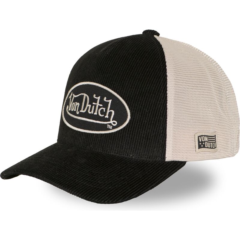 casquette-trucker-noire-et-beige-ajustable-lof-b50-von-dutch casquette-trucker-noire-et-beige-ajustable-lof-b50-von-dutch