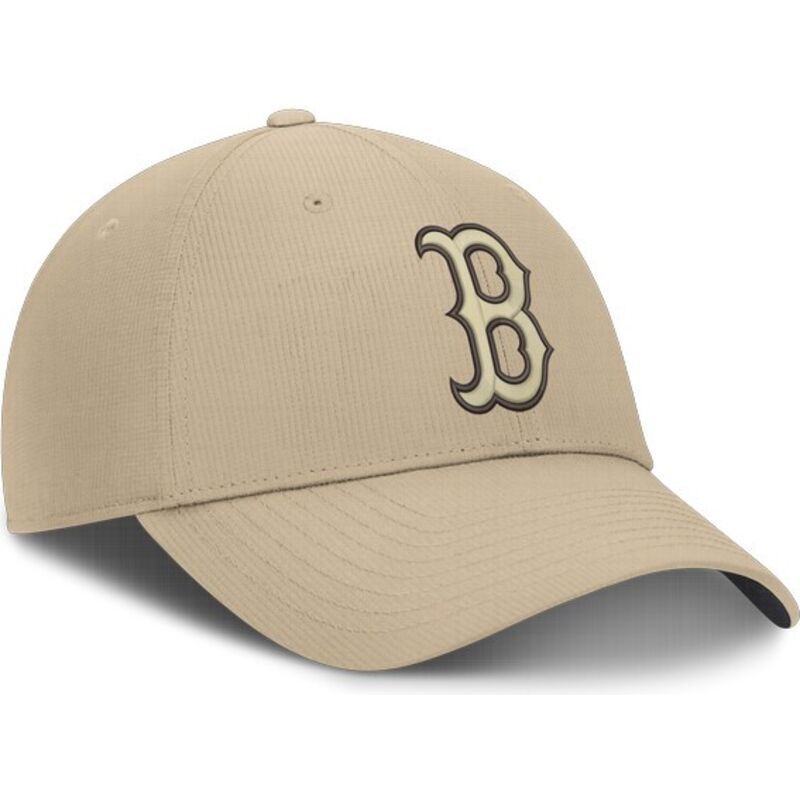 casquette-courbee-beige-ajustable-avec-logo-beige-club-structured-uv-poly-ripstop-boston-red-sox-mlb-nike casquette-courbee-beige-ajustable-avec-logo-beige-club-structured-uv-poly-ripstop-boston-red-sox-mlb-nike