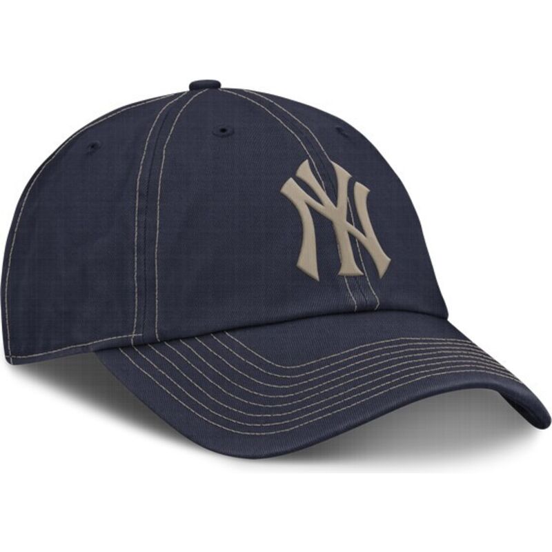 casquette-courbee-bleue-marine-ajustable-avec-logo-beige-fathers-day-club-unstructured-organic-cotton-new-york-yankees-mlb-nike casquette-courbee-bleue-marine-ajustable-avec-logo-beige-fathers-day-club-unstructured-organic-cotton-new-york-yankees-mlb-nike