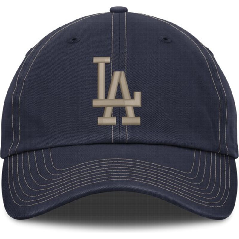 casquette-courbee-bleue-marine-ajustable-avec-logo-beige-fathers-club-unstructured-organic-cotton-los-angeles-dodgers-mlb-nike casquette-courbee-bleue-marine-ajustable-avec-logo-beige-fathers-club-unstructured-organic-cotton-los-angeles-dodgers-mlb-nike